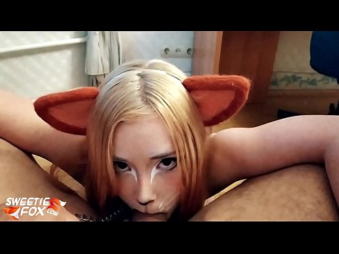 ❤️ Kitsune engole a pila e o esperma na boca Porno russo em nós pt.4k-porno.ru ❌